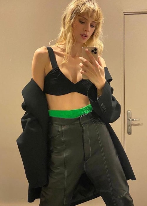 Ang&egrave;le as seen in a selfie that was taken in December 2020