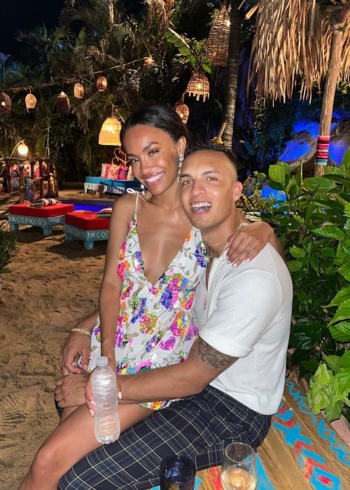 Brandon Jones as seen in a picture with his beau Serene Russell that was taken in September 2022