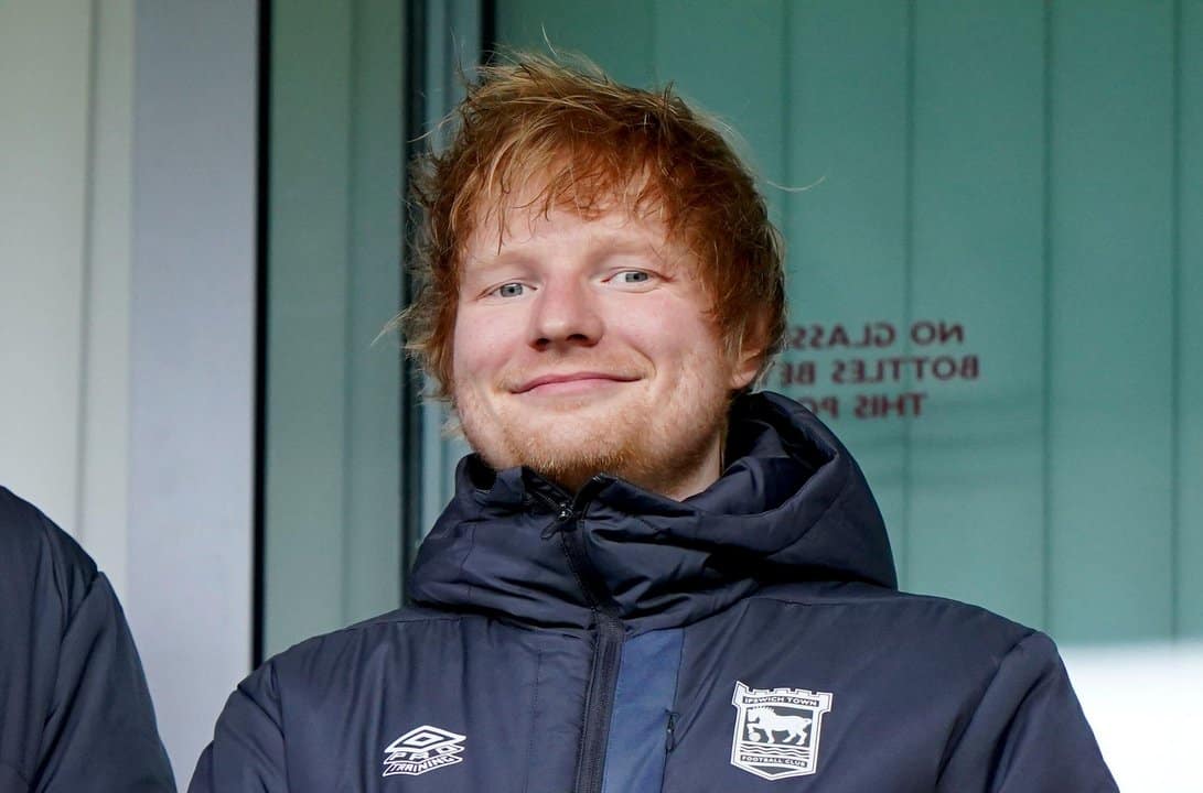 Ed Sheeran Acquires 1.4% Minority Stake in Ipswich Town Football Club