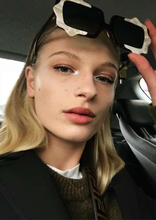 Frederikke Sofie in an Instagram selfie as seen in February 2018