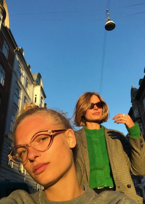 Frederikke Sofie in an Instagram selfie in May 2018