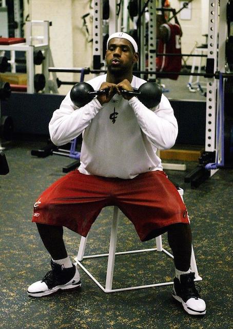 LeBron James workout