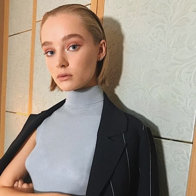 Maddi Waterhouse as seen in Milan, Italy in September 2017