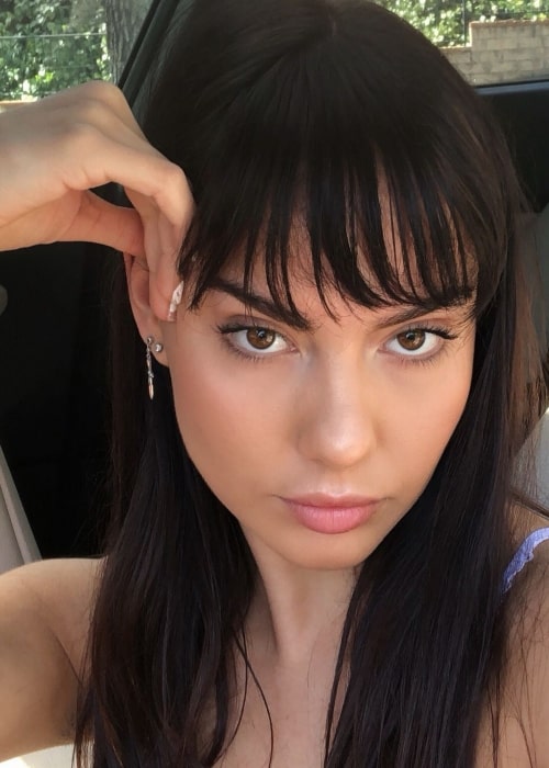 Maddy Crum as seen in a selfie that was taken in April 2019