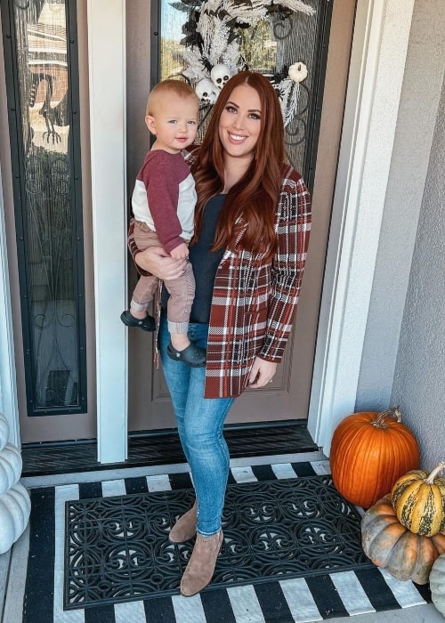 Melissa Weiss as seen in a picture with her son Jagger that was taken in October 2022