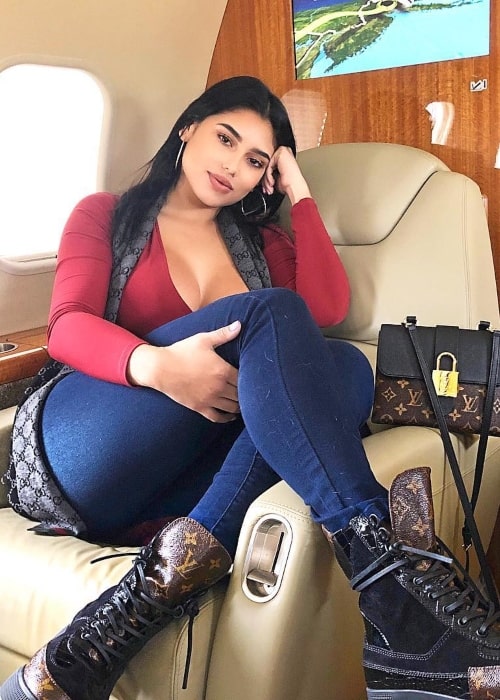 Mia Francis as seen in a picture that was taken in February 2019