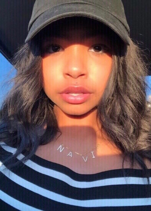 Navia Robinson as seen in a selfie taken in June 2018