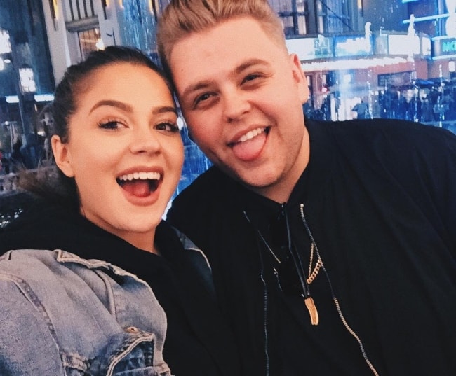 Nick Crompton as seen while posing for a selfie with social media personality and model, Tessa Brooks, in 2016