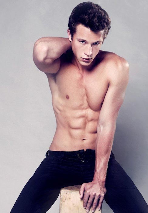 Nick Roux shirtless body