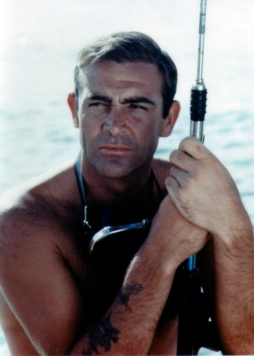 Sean Connery as seen in a picture taken in his younger days.